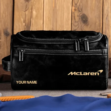 McLaren Car Exclusive Logo - Personalized Leather Toiletry Bag QTCAR120625A2MCL