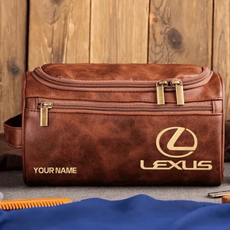 Lexus Car Exclusive Logo - Personalized Leather Toiletry Bag QTCAR120625A2LEX