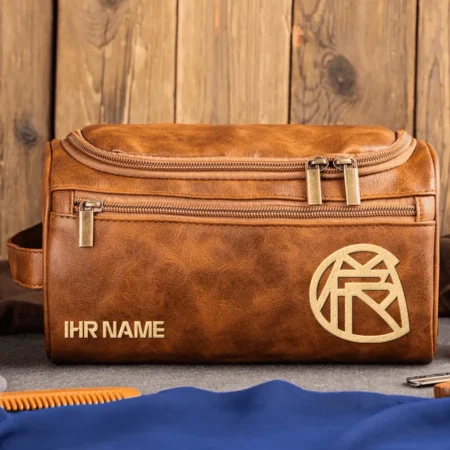 FC Bayern München 1901-1906 Exclusive Logo – Personalized Leather Toiletry Bag QTBUN180425A1FCBA2