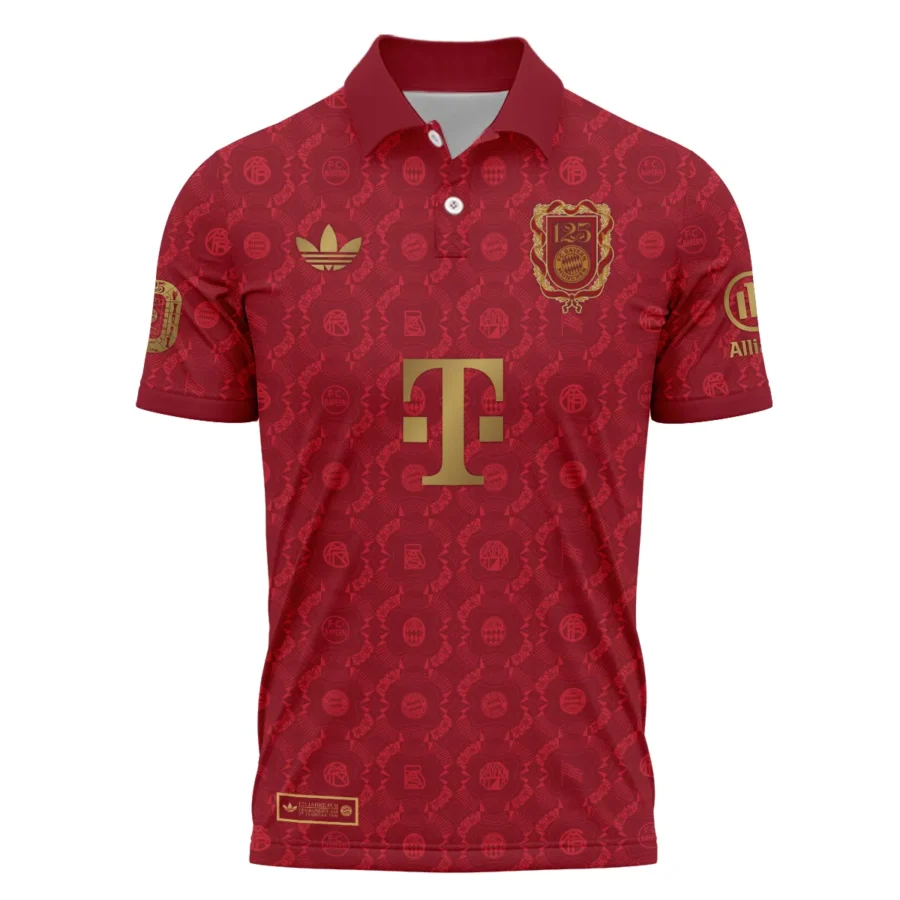 125 Anniversary FC Bayern München Exclusive Logo Polo Shirt QTFCB060525A1-PL - Image 2