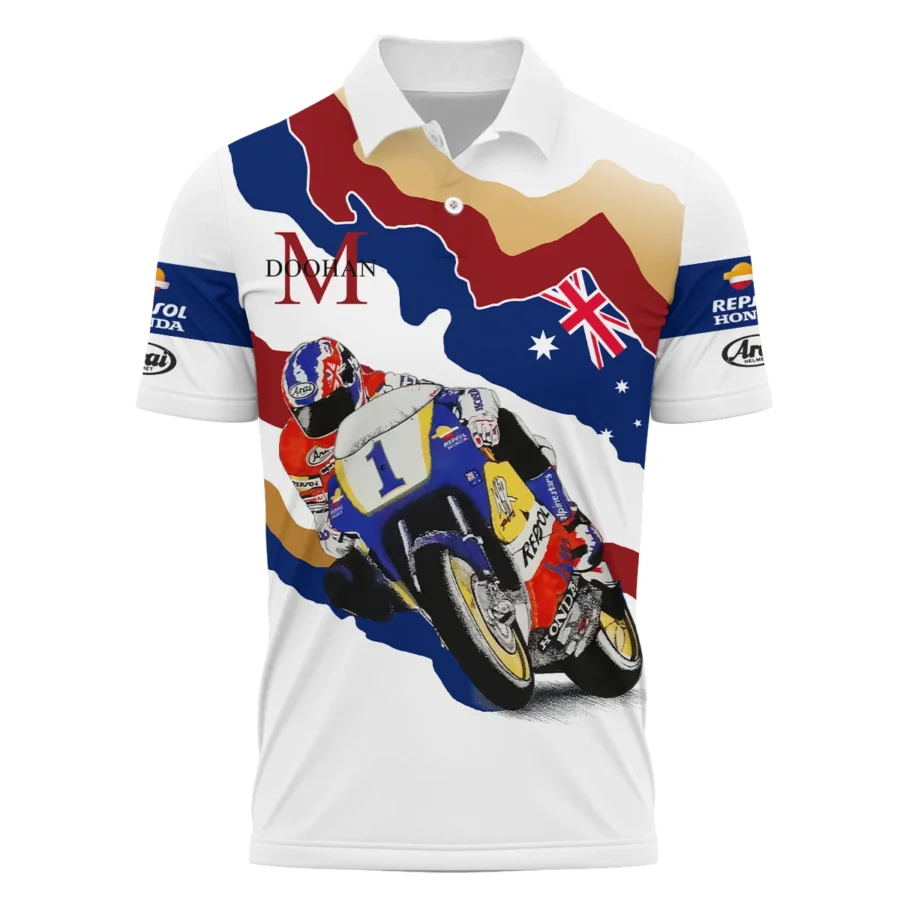 Mick Doohan Repsol Honda Exclusive Logo Polo Shirt QTMT090625A2-PL - Image 2