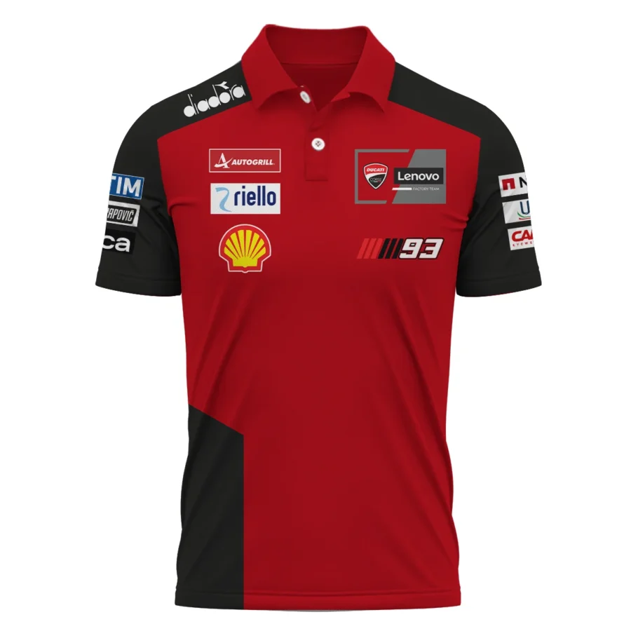 Marc Márquez Ducati Lenovo Team Exclusive Logo Polo Shirt QTMTGP150525A2-PL - Image 2
