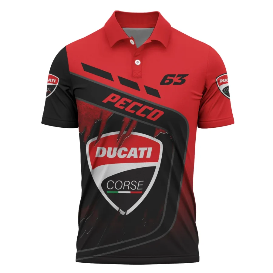 Francesco Bagnaia Ducati Lenovo Team Exclusive Logo Polo Shirt QTVAGP060625A7DUC-PL - Image 2