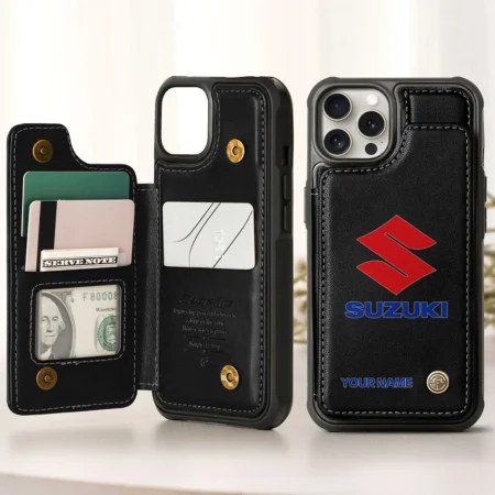 Suzuki Personalized Name - Leather Flip Wallet Phone Case QTMO270625A1SUZ