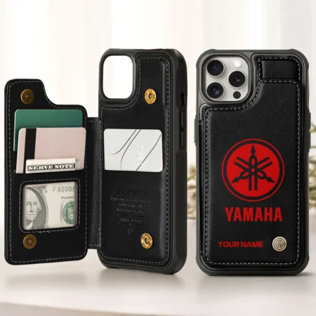Yamaha Personalized Name - Leather Flip Wallet Phone Case QTMO270625A1YAM