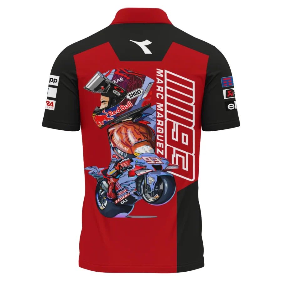 Marc Márquez Ducati Lenovo Team Exclusive Logo Polo Shirt QTMTGP150525A2-PL - Image 3