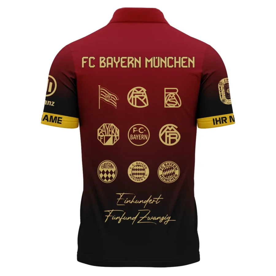 125 Anniversary FC Bayern München Exclusive Logo Polo Shirt QTVA0705FCB02-PL - Image 3