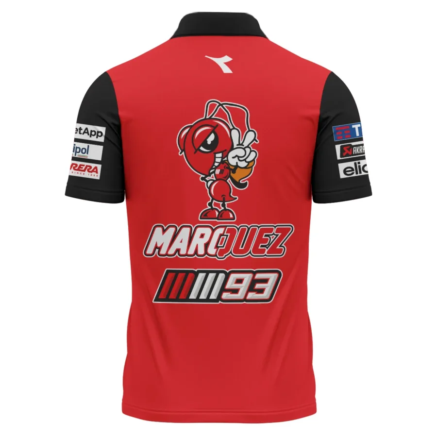 Marc Márquez Ducati Lenovo Team Exclusive Logo Polo Shirt QTVAGP110625A14DUC-PL - Image 3