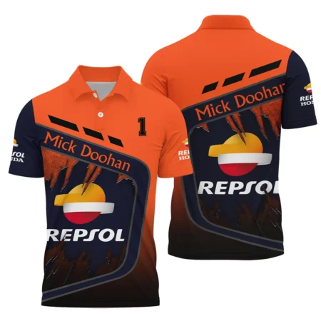 Mick Doohan Repsol Honda Exclusive Logo Polo Shirt QTMT090625A4-PL