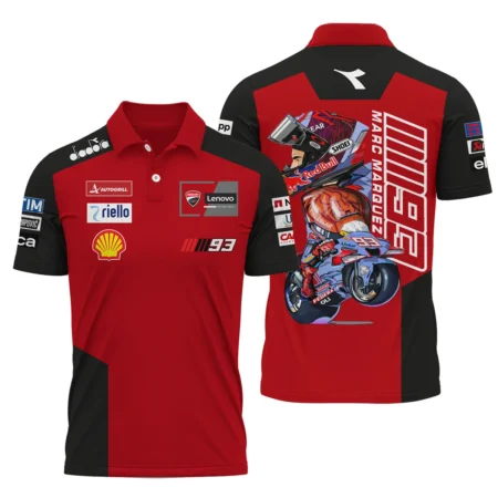 Marc Márquez Ducati Lenovo Team Exclusive Logo Polo Shirt QTMTGP150525A2-PL
