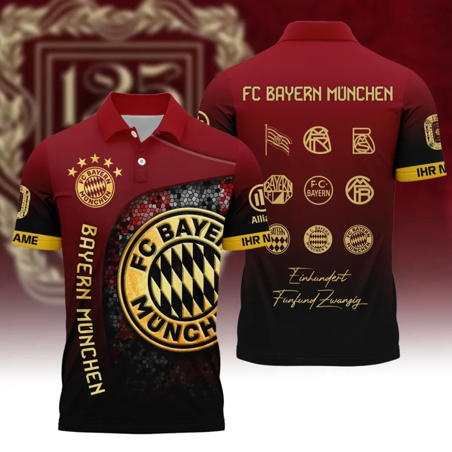 125 Anniversary FC Bayern München Exclusive Logo Polo Shirt QTVA0705FCB02-PL