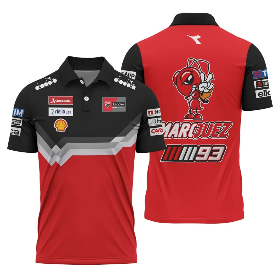 Marc Márquez Ducati Lenovo Team Exclusive Logo Polo Shirt QTVAGP110625A14DUC-PL