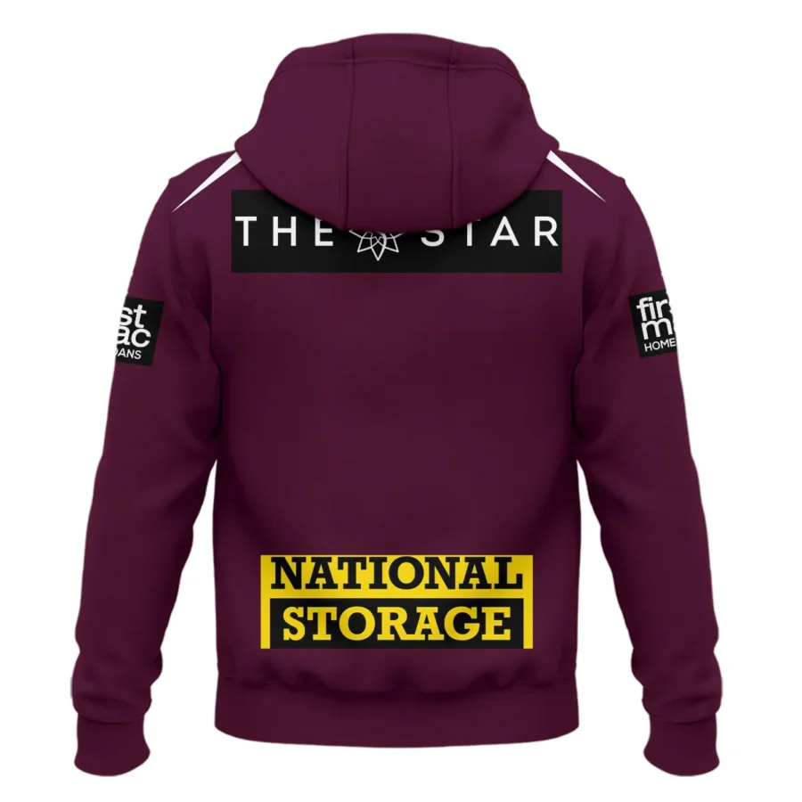 Brisbane Broncos NRL Exclusive Logo Zipper Hoodie QTVA050625NRL01BRI-ZHD - Image 3