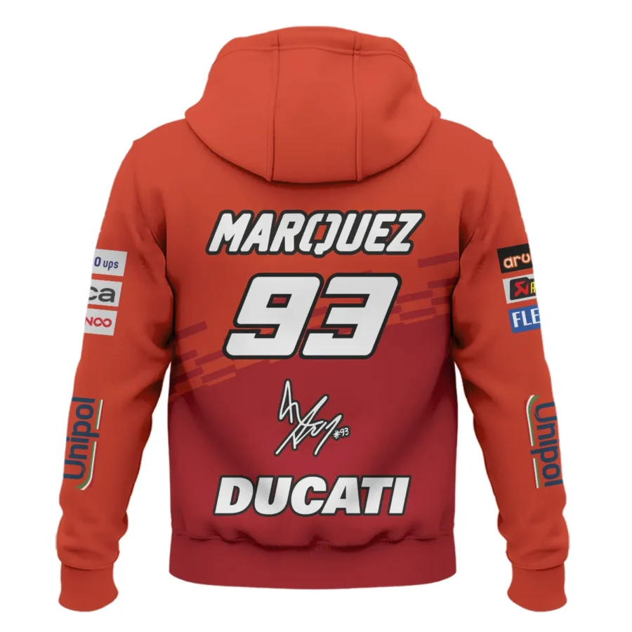 Marc Márquez Ducati Lenovo Team Exclusive Logo Hoodie QTVAGP060625A4DUC-HD - Image 3