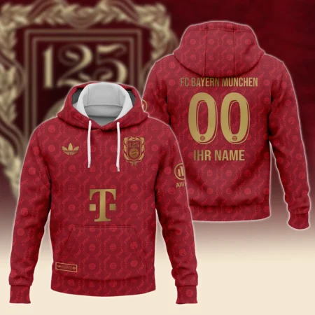 125 Anniversary FC Bayern München Exclusive Logo Hoodie QTFCB030525A1-HD