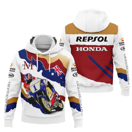 Mick Doohan Repsol Honda Exclusive Logo Hoodie QTMT090625A2-HD