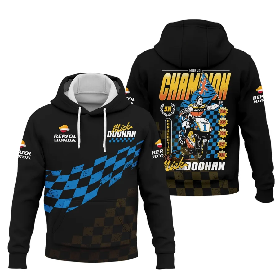 Mick Doohan Repsol Honda Exclusive Logo Hoodie QTMT090625A3-HD