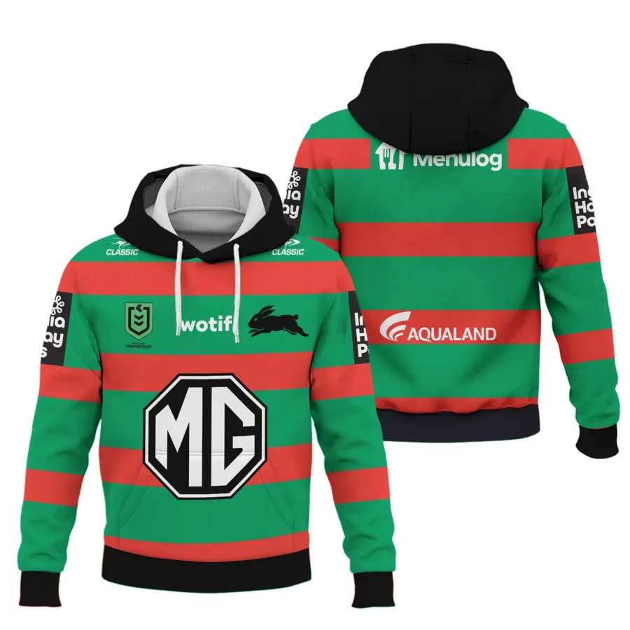 South Sydney Rabbitohs NRL Exclusive Logo Hoodie QTVA050625NRL01SOU-HD