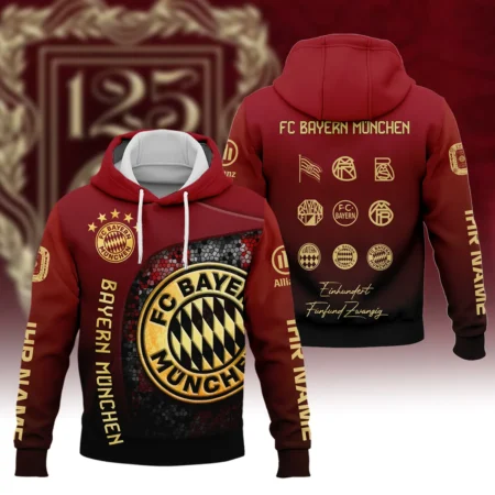 125 Anniversary FC Bayern München Exclusive Logo Hoodie QTVA0705FCB02-HD