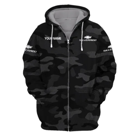 Chevrolet Silverado Exclusive Logo Zipper Hoodie Ute QTUT110625A1CS-ZHD