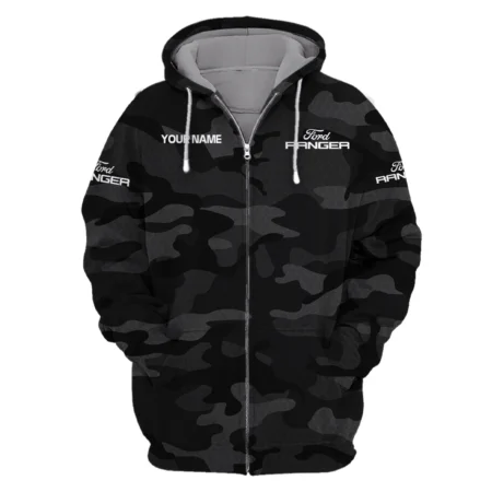 Ford Ranger Exclusive Logo Zipper Hoodie Ute QTUT110625A1FR-ZHD