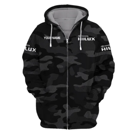 Toyota Hilux Exclusive Logo Zipper Hoodie Ute QTUT110625A1TH-ZHD