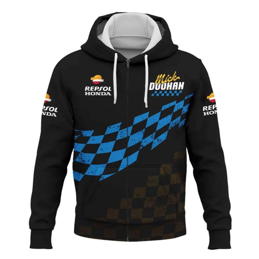 Mick Doohan Repsol Honda Exclusive Logo Zipper Hoodie QTMT090625A3-ZHD - Image 2