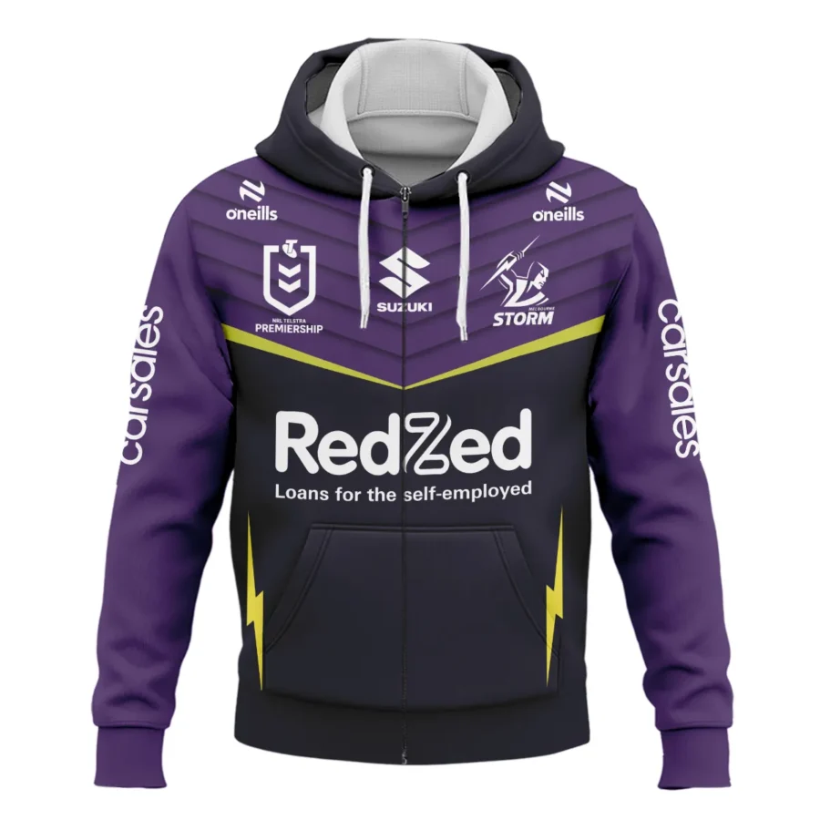 Melbourne Storm NRL Exclusive Logo Zipper Hoodie QTVA050625NRL01MEL-ZHD - Image 2