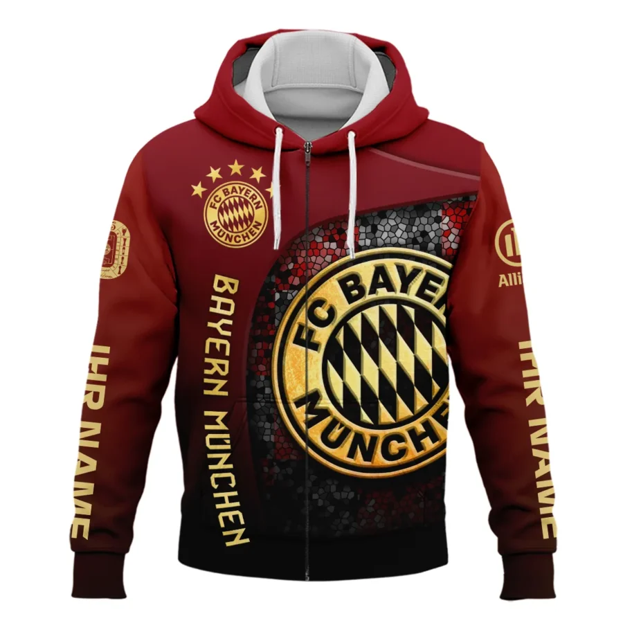 125 Anniversary FC Bayern München Exclusive Logo Zipper Hoodie QTVA0705FCB02-ZHD - Image 2