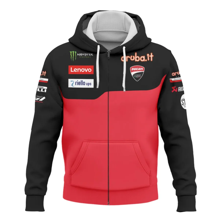 Ducati Lenovo Team Exclusive Logo Zipper Hoodie QTVAGP060625A3DUC-ZHD - Image 2