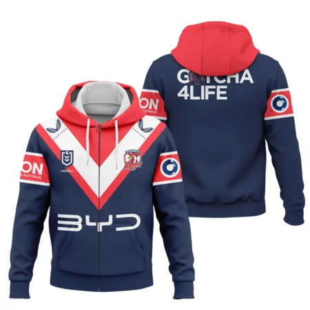 Sydney Roosters NRL Exclusive Logo Zipper Hoodie QTVA050625NRL01SYD-ZHD