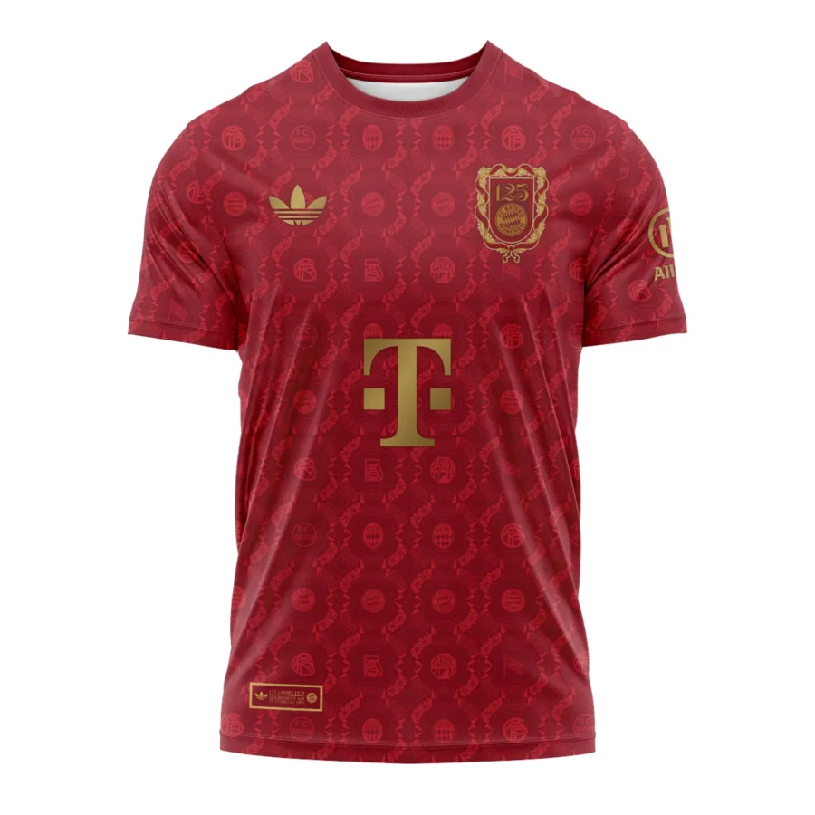 125 Anniversary FC Bayern München Exclusive Logo T-shirt QTFCB030525A1-TS - Image 2