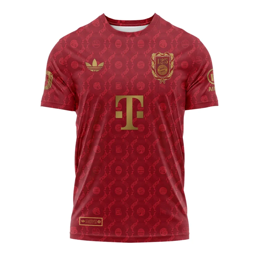 125 Anniversary FC Bayern München Exclusive Logo T-shirt QTFCB060525A1-TS - Image 2