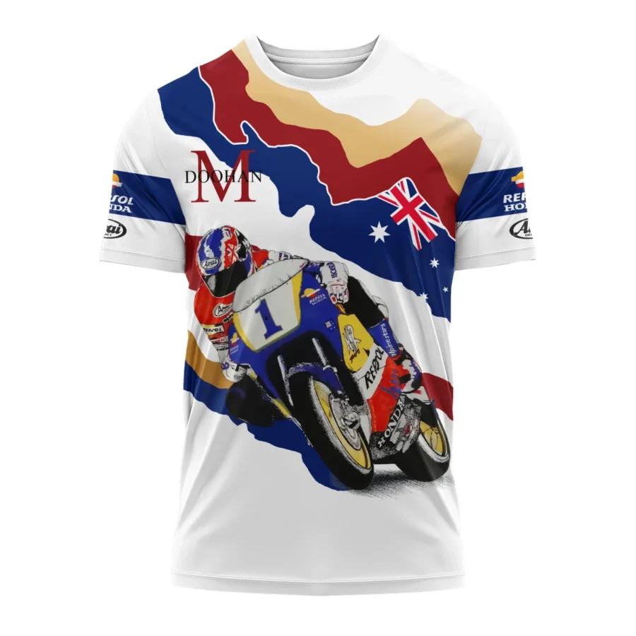 Mick Doohan Repsol Honda Exclusive Logo T-shirt QTMT090625A2-TS - Image 2