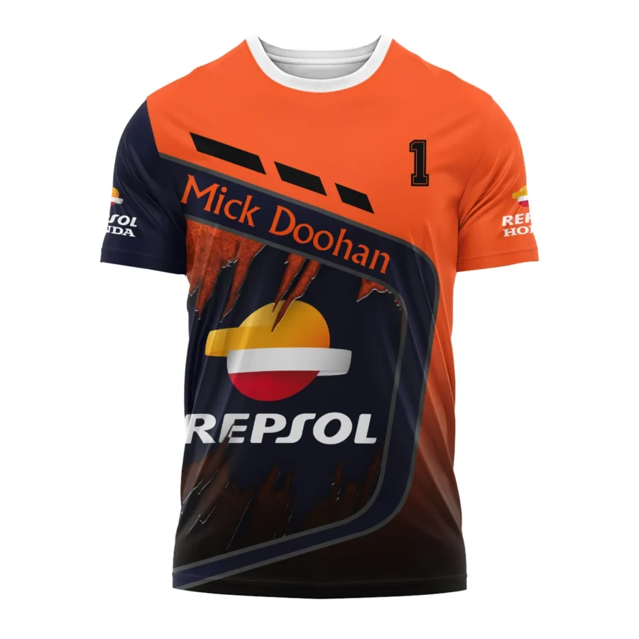 Mick Doohan Repsol Honda Exclusive Logo T-shirt QTMT090625A4-TS - Image 2