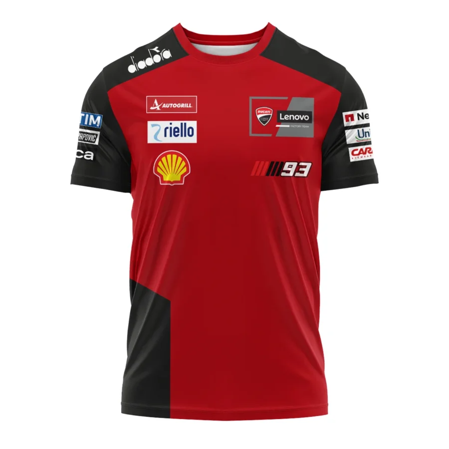 Marc Márquez Ducati Lenovo Team Exclusive Logo T-shirt QTMTGP150525A2-TS - Image 2
