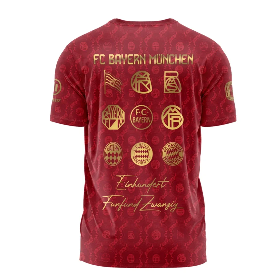 125 Anniversary FC Bayern München Exclusive Logo T-shirt QTFCB060525A1-TS - Image 3