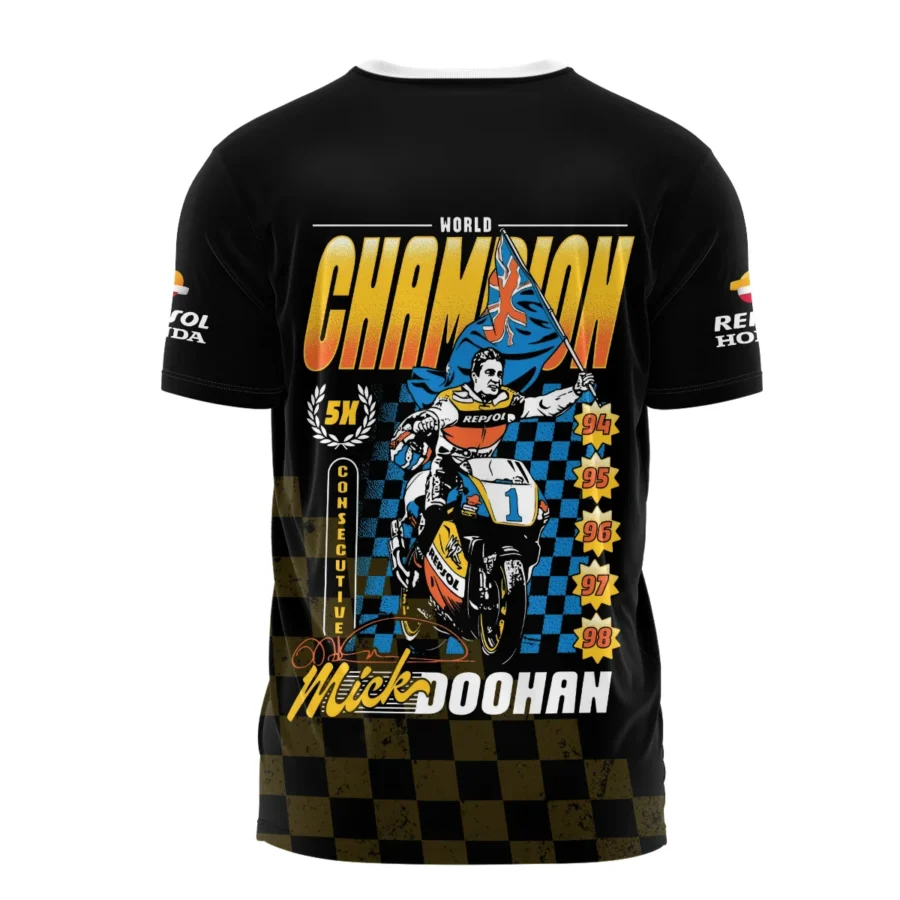 Mick Doohan Repsol Honda Exclusive Logo T-shirt QTMT090625A3-TS - Image 3