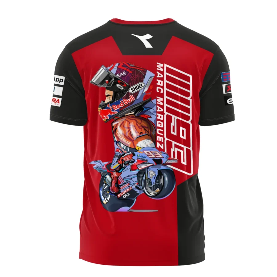 Marc Márquez Ducati Lenovo Team Exclusive Logo T-shirt QTMTGP150525A2-TS - Image 3