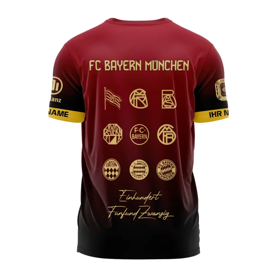 125 Anniversary FC Bayern München Exclusive Logo T-shirt QTVA0705FCB02-TS - Image 3