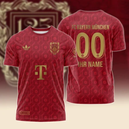 125 Anniversary FC Bayern München Exclusive Logo T-shirt QTFCB030525A1-TS