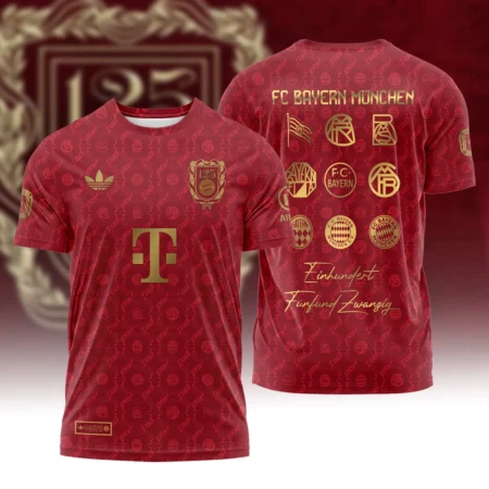 125 Anniversary FC Bayern München Exclusive Logo T-shirt QTFCB060525A1-TS