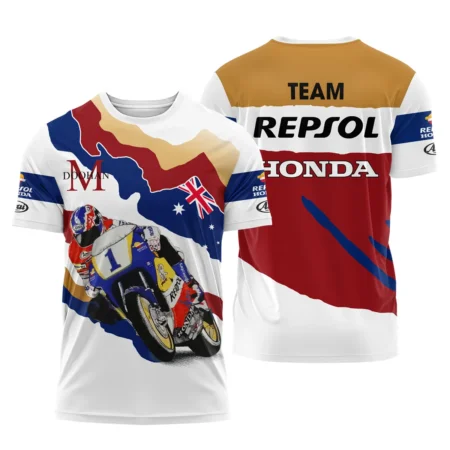 Mick Doohan Repsol Honda Exclusive Logo T-shirt QTMT090625A2-TS