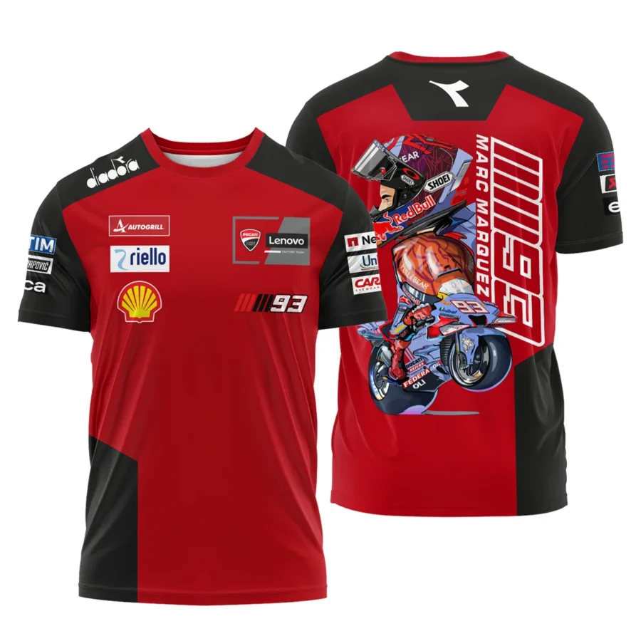 Marc Márquez Ducati Lenovo Team Exclusive Logo T-shirt QTMTGP150525A2-TS