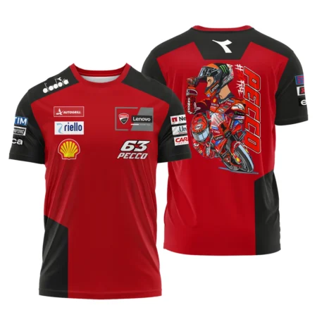 Francesco Bagnaia Ducati Lenovo Team Exclusive Logo T-shirt QTMTGP150525A3-TS
