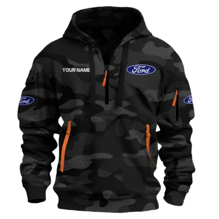 Ford Exclusive Logo Hoodie Half Zipper Car QTCAR180605A1FOR