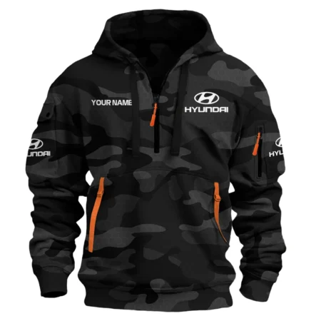Hyundai Exclusive Logo Hoodie Half Zipper Car QTCAR180605A1HYU