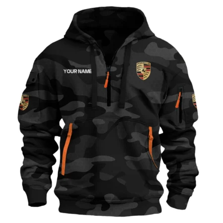 Porsche Exclusive Logo Hoodie Half Zipper Car QTCAR180605A1POR