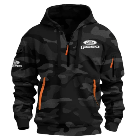 Ford F-250 Exclusive Logo Hoodie Half Zipper QTUT160525A1F250
