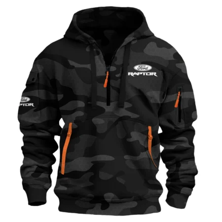 Ford Raptor Exclusive Logo Hoodie Half Zipper QTUT160525A1FRA